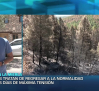 Los vecinos afectados por el incendio de La Mierla comienzan a volver a sus casas
