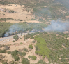 El incendio en Almodóvar del Campo (Ciudad Real) sube a en nivel 1 por afectar al tráfico ferroviario
