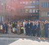 Talavera, más de la Reina que nunca: los vecinos se vuelcan con Doña Letizia en el acto de apertura del curso de FP en el IES Ribera del Tajo