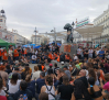 La acampada en Sol tiene intención de resistir: "No nos vamos, nos quedamos"