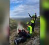 Rescatan con un helicóptero a dos jóvenes desorientadas en el Puerto de la Pesquera
