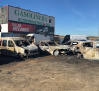 Incendio de ocho vehículos en un taller mecánico de Mocejón