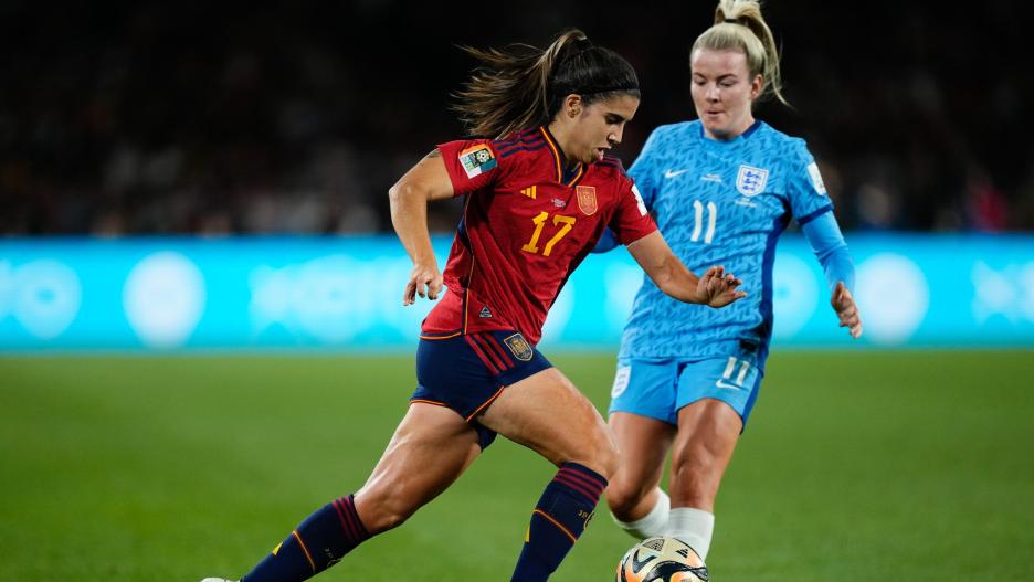 Alba Redondo (España) jugando en la final de la Copa del Mundo entre España e Inglaterra en Australia