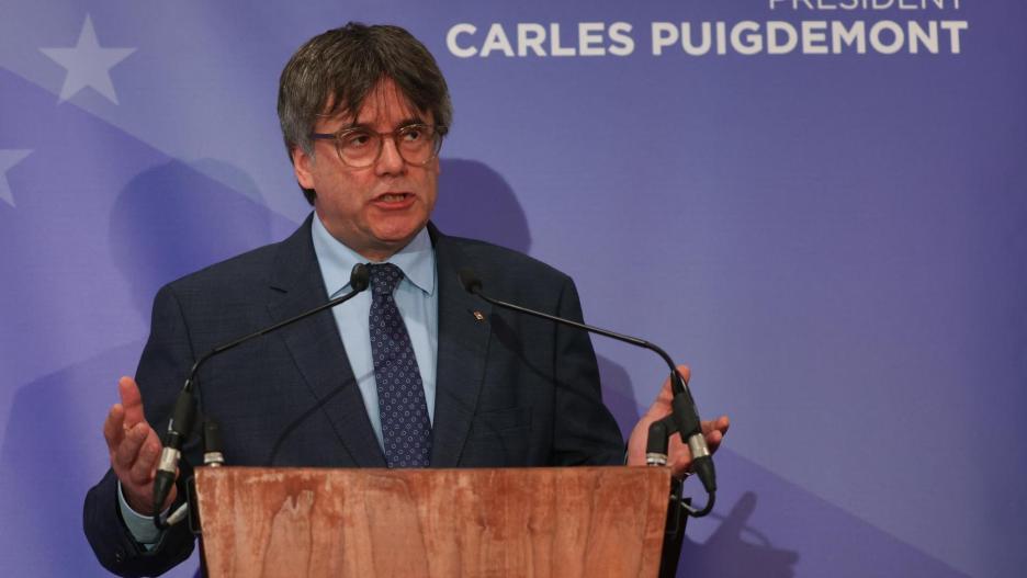 Rueda de prensa de Carles Puigdemont, líder catalán