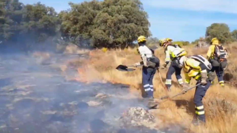 Imagen dl incendio forestal de Almorox (Toledo) a 10 de octubre de 2025