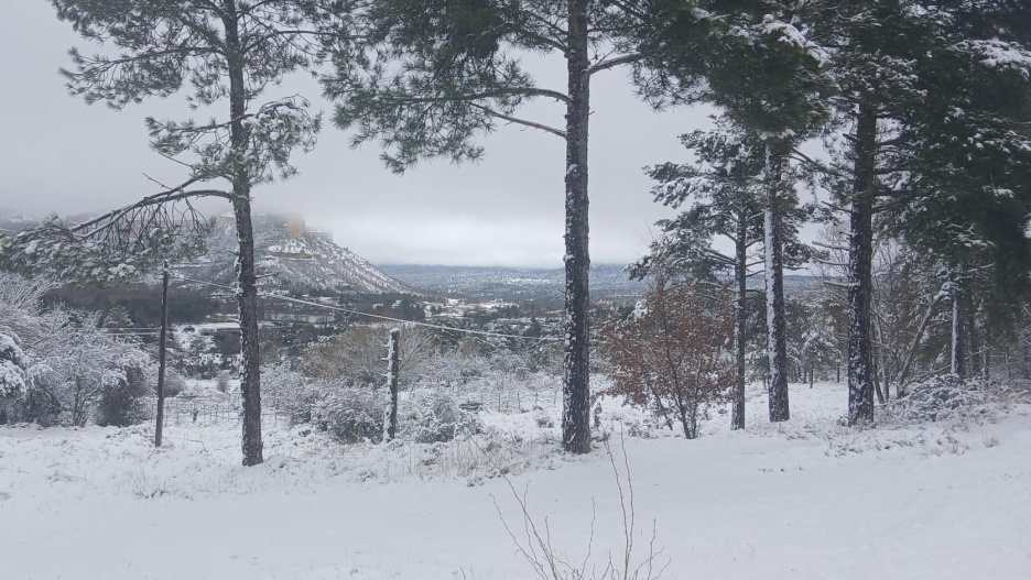 Nieve caída este fin de semana en Cuenca.