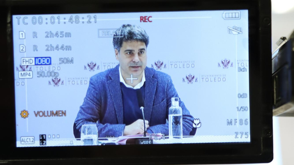 Rueda de prensa del portavoz municipal, Juan José Alcalde, este miércoles 13 de marzo