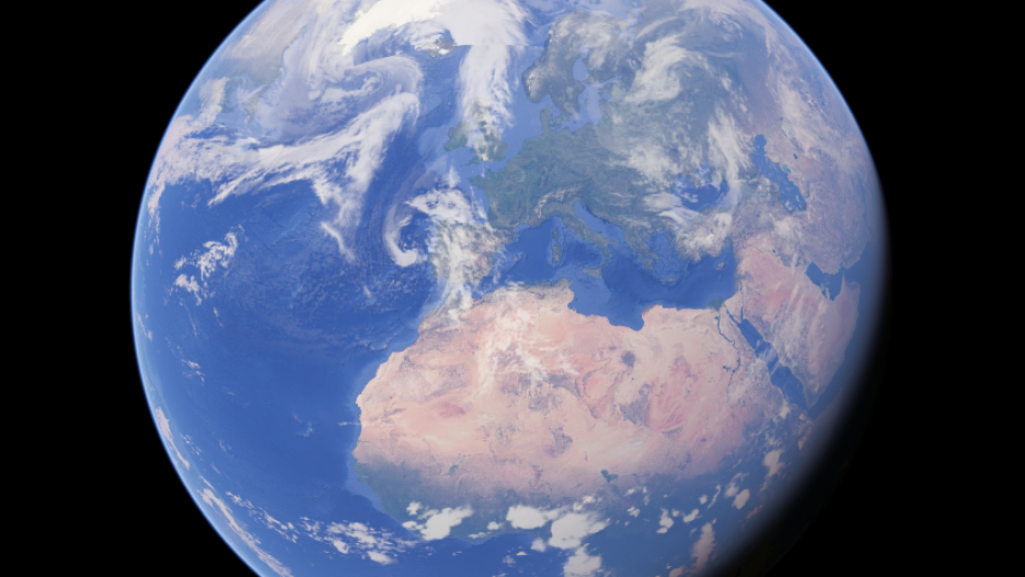 Vista de la Tierra desde el espacio exterior