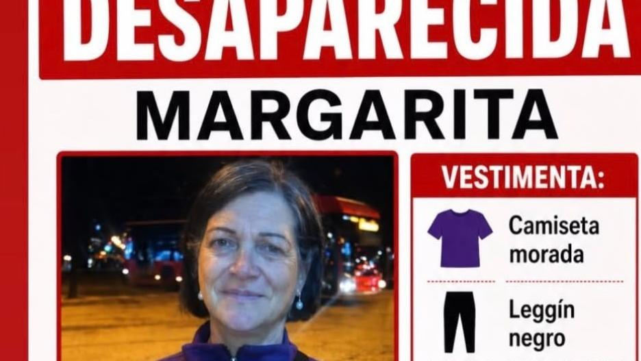 (Foto de ARCHIVO)
Margarita, mujer desaparecida desde el martes en la localidad conquense de Palomares del Campo.

REMITIDA / HANDOUT por AYUNTAMIENTO
Fotografía remitida a medios de comunicación exclusivamente para ilustrar la noticia a la que hace referencia la imagen, y citando la procedencia de la imagen en la firma
13/8/2026