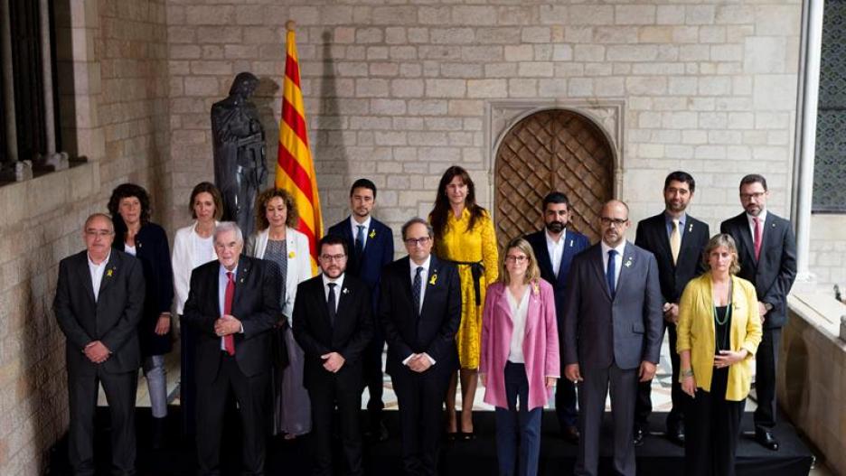 Foto de familia del nuevo Govern de la Generalitat 