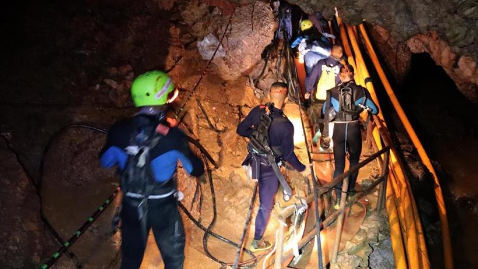 Atrapados en la cueva de Tailandia