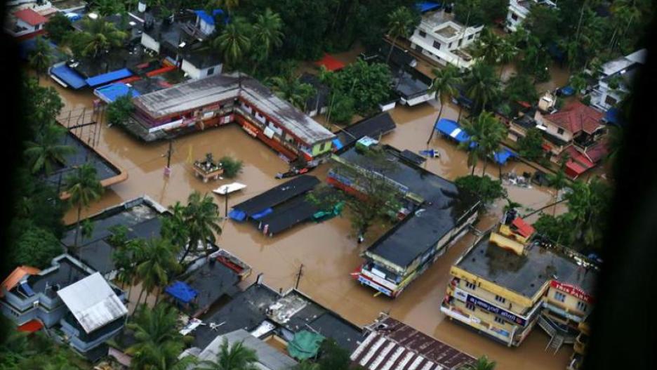 Inundaciones Kerala, India