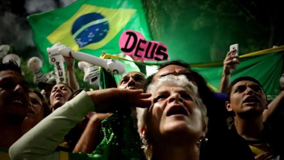 Seguidores de Bolsonaro celebran su victoria