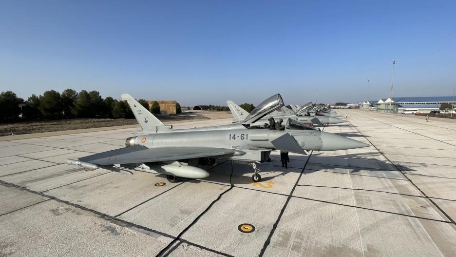 Aviones de combate eurofighter del Ala 14 del Ejército del Aire
EJÉRCITO DEL AIRE
11/2/2022