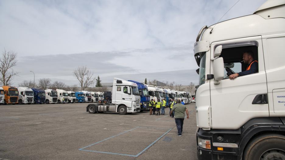 Camión, camiones, transporte, huelga, transportistas, protesta,
EUROPA PRESS
(Foto de ARCHIVO)
18/3/2022