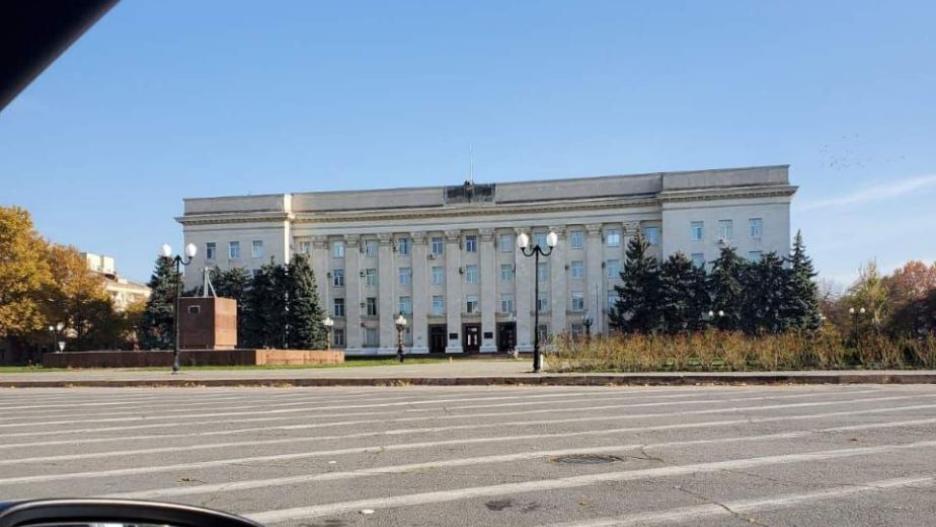 Edificio de la administración provincial de Jersón, sin la bandera de Rusia
VICEPRESIDENTE DEL CONSEJO REGIONAL DE JERSÓN, YUR
03/11/2022