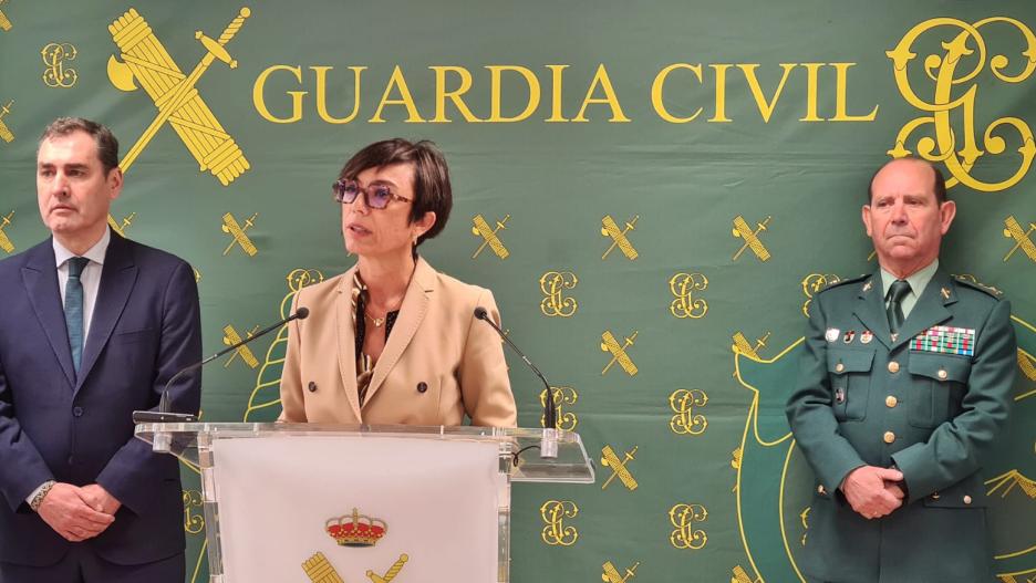 La directora general de la Guardia Civil 
presenta los primeros resultados de la 
operación MEL que refuerza la seguridad en 
el Corredor del Henare