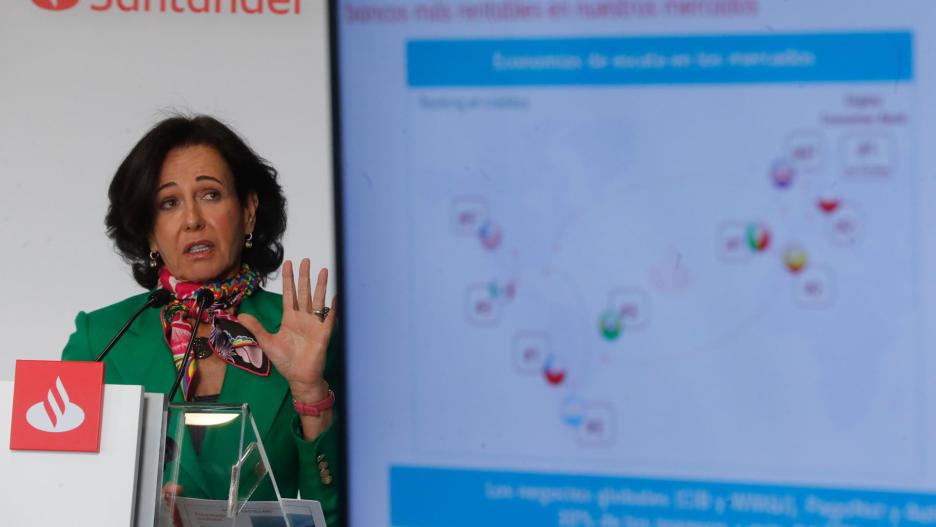 MADRID, 02/02/2023.- La presidenta del Banco Santander, Ana Botín, anuncia los resultados del año 2022 / Juan Carlos Hidalgo