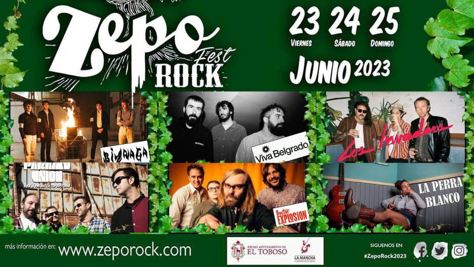 Grupos confirmados en el Festival ZepoRock 2023