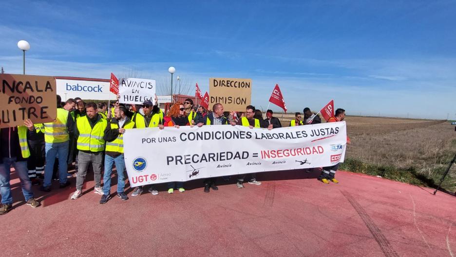 Huelga de los trabajadores de Avincis Technics en Albacete
