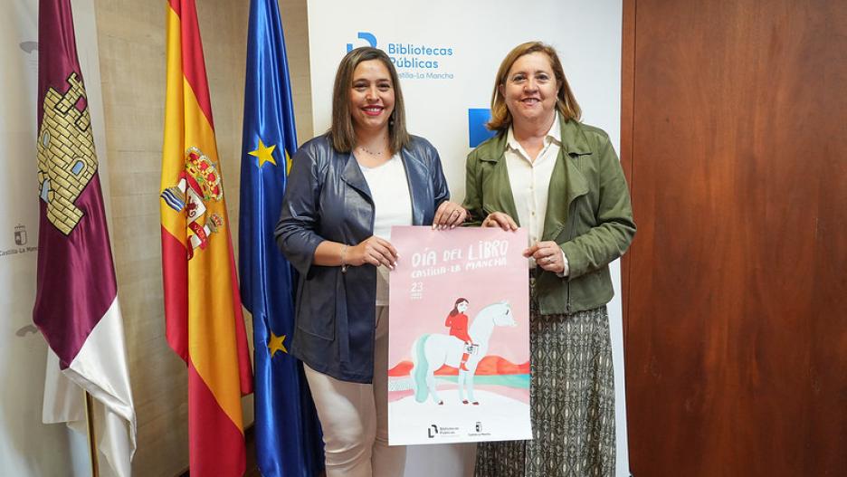 El cartel del Día del Libro en Castilla-La Mancha ha sido realizado por la artista de la región Coco Escribano.