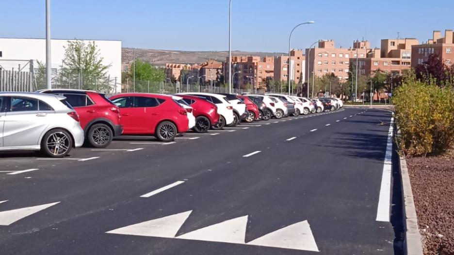 Plazas de aparcamiento en la calle Río Estenilla en el Polígono de Toledo