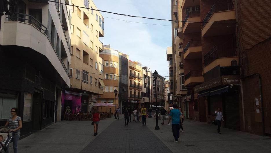 Calle Tejares, uno de los espacios principales de La Zona