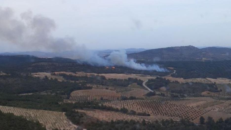 Incendio declarado en Ayna (Albacete) 21/04/2023