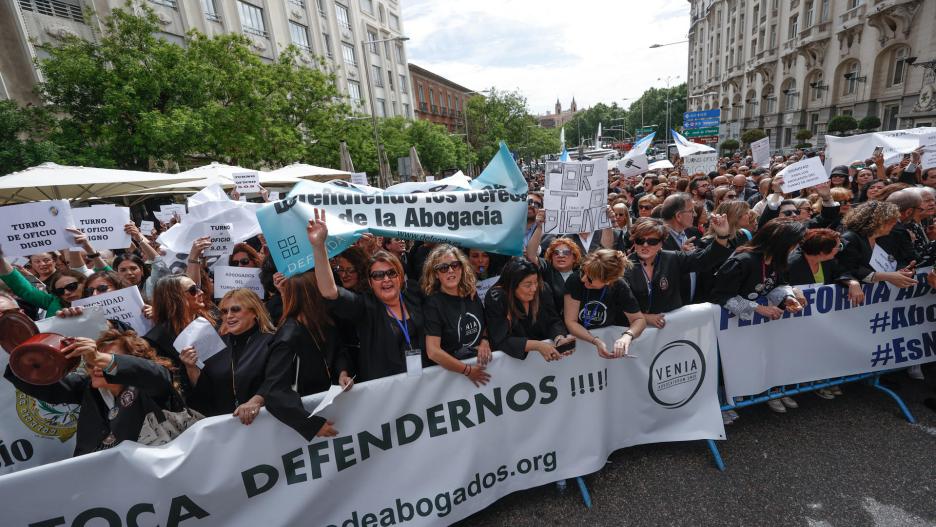 Protesta abogados turno de oficio. Madrid