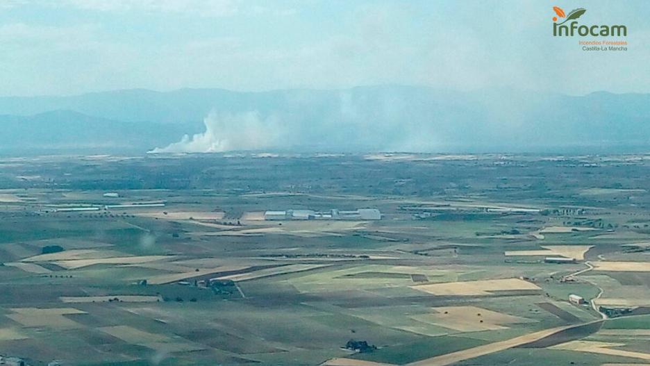 Incendio forestal en Escalona (Toledo)
