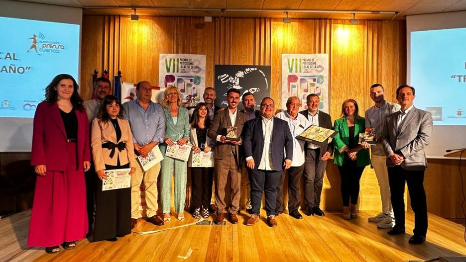 Galardonados en los VII Premios de Periodismos de la Asociación de la Prensa de Cuenca