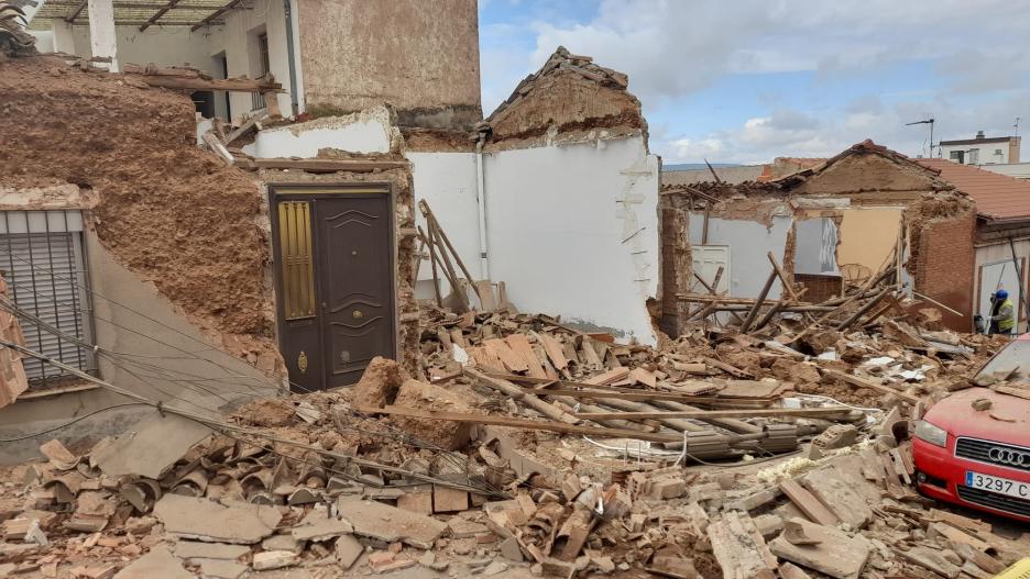 Se derrumban dos viviendas en Puertollano