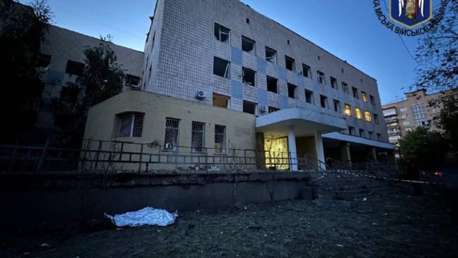 Centro médico ucraniano alcanzado por un misil ruso