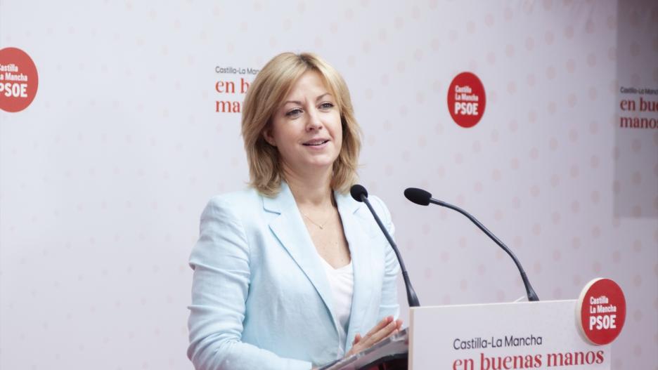 La portavoz del Grupo Parlamentario Socialista en las Cortes de C-LM, Ana Isabel Abengózar, en rueda de prensa.
PSOE
02/6/2023