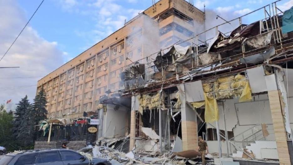 Edificio dañado por un bombardeo ruso contra un restaurante en la ciudad de Kramatorsk, Donetsk
GOBERNACIÓN DE DONETSK
27/6/2023