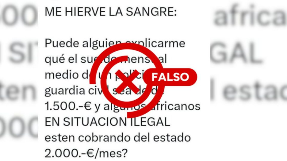 No, los africanos en situación ilegal en España no cobran ayudas del Estado de 2000 euros