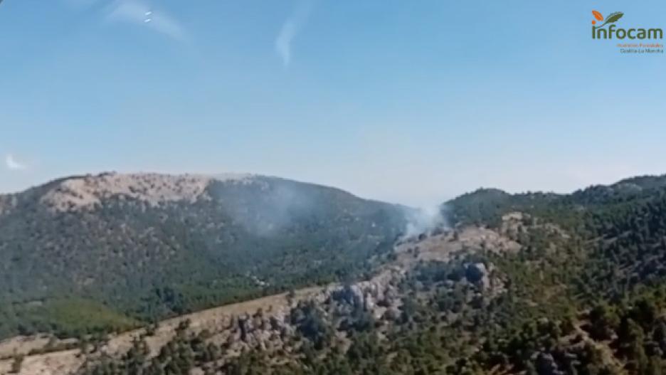 Imagen del incendio en Nerpio (Albacete)