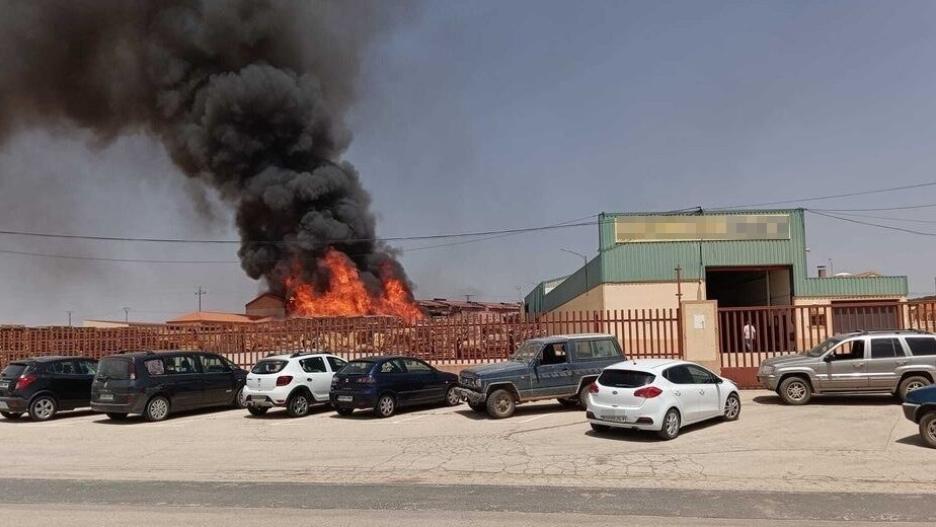 incendio industrial Hontanaya (Cuenca)