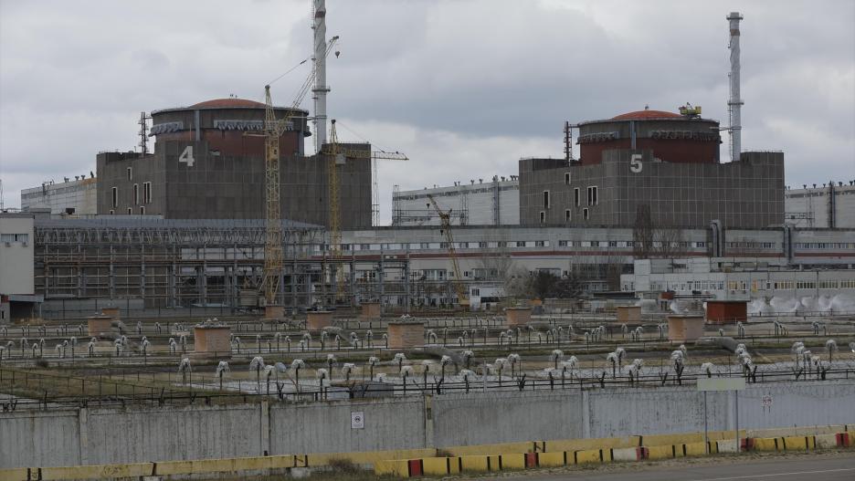 Perímetro de la central nuclear ucraniana de Zaporiyia