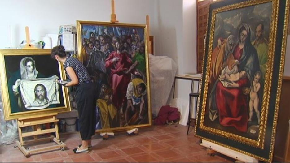 Los cuadros La Verónica de la Santa Faz, El Expolio y la Sagrada Familia se pueden ver habitualmente en el Museo de Santa Cruz de Toledo.