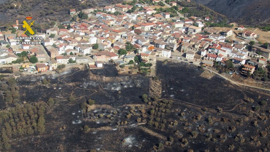 El incendio de Valdepeñas de la Sierra fue el más importante que ha sufrido la provincia de Guadalajara en los últimos años.