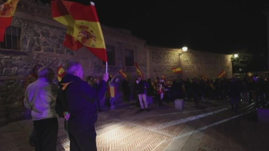 Protesta en Toledo contra la amnistía y el pacto PSOE-Junts