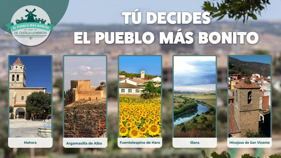 Cinco finalistas de El Pueblo Más Bonito de Castilla-La Mancha 2023