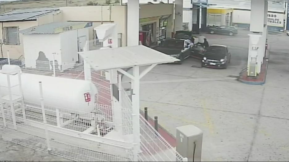 Cuatro detenidos por un robo con violencia en una gasolinera de Las Ventas de Retamosa.