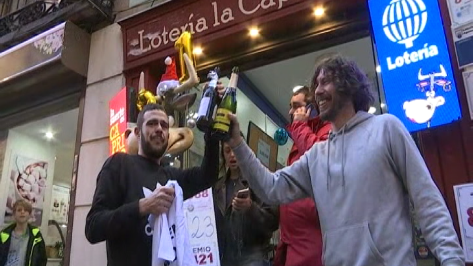 Administración de lotería "La Caprichosa" de Toledo donde se ha vendido el primer premio del Sorteo del Niño