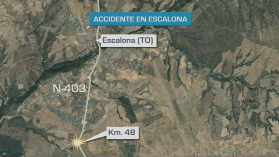 Cinco personas resultan heridas en un accidente de tráfico en Escalona, Toledo.