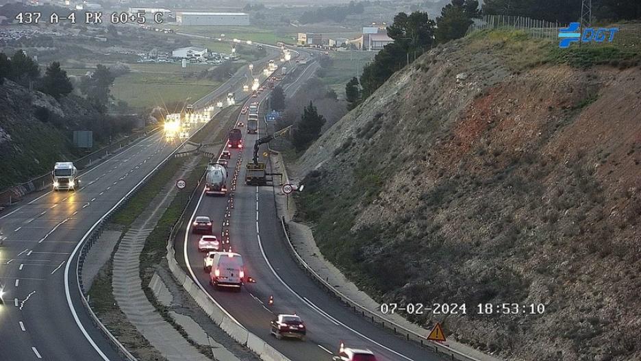 Imagen de normalidad en la A-4 en la provincia de Toledo