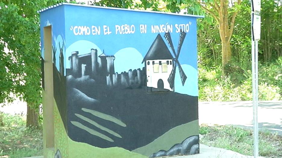 Una pintura en Rada de Haro, Cuenca.