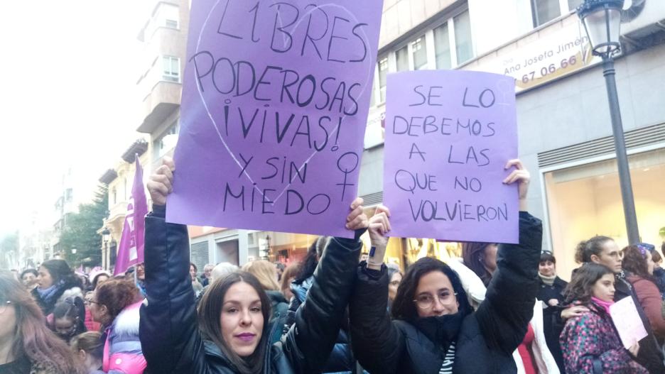 8M: imagen de una de las manifestaciones de la ciudad de Albacete