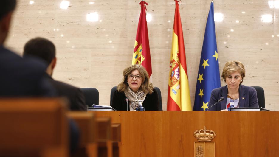 La Directora General de Castilla-La Mancha Media en un momento de su intervención.